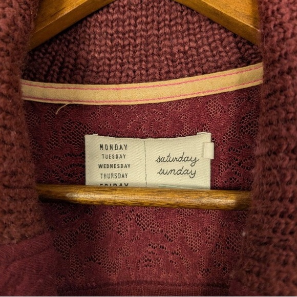 Anthropologie Red Bomber Jacket with Asymmetrical Design - Picture 5 of 6